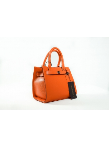 Кожаная сумка Easy style (orange) by OMABELLE