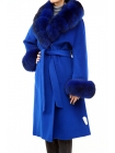 Пальто 110 см кашемировое (синий) (15383-25.12)