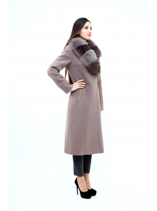 Пальто 110 см кашемировое (серый) (15537-25.12)